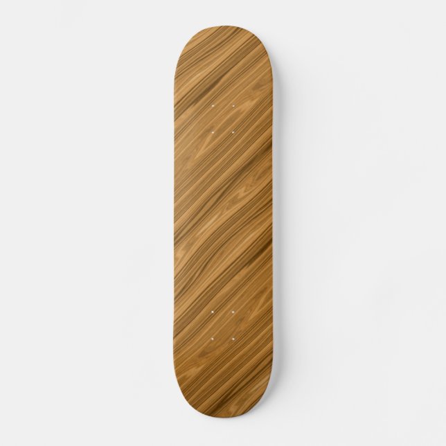 Elegant Wood grain style Skateboard (Front)
