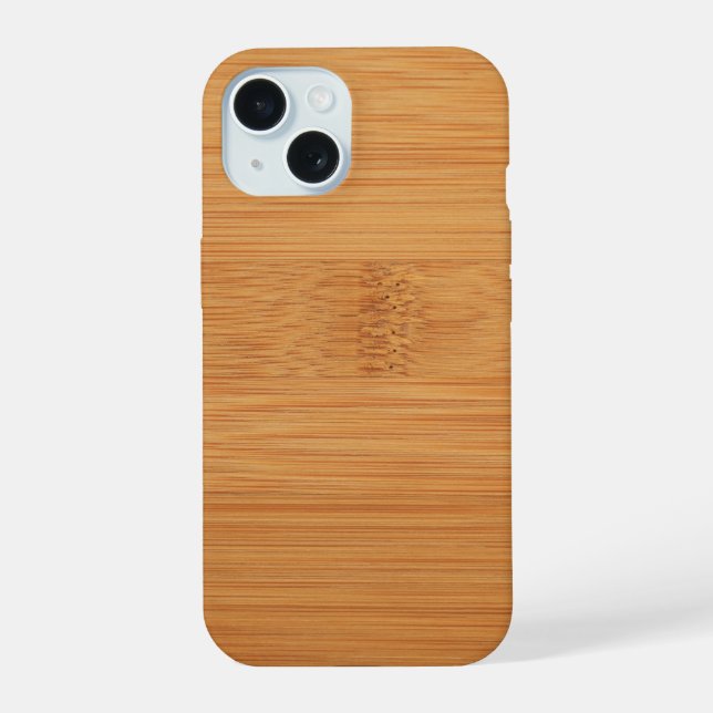 Elegant Wood  iPhone 15 Case (Back)