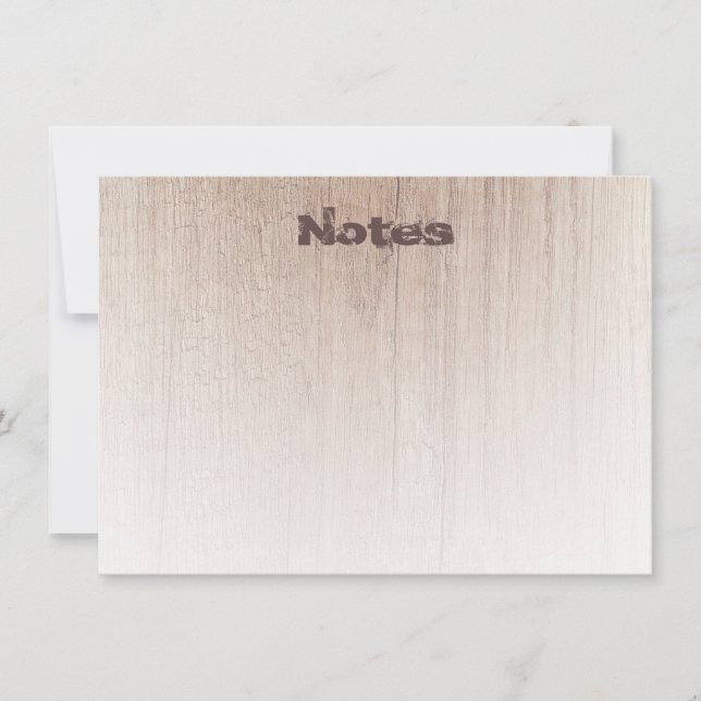 Elegant Wood Look Modern Template Distressed Text (Front)