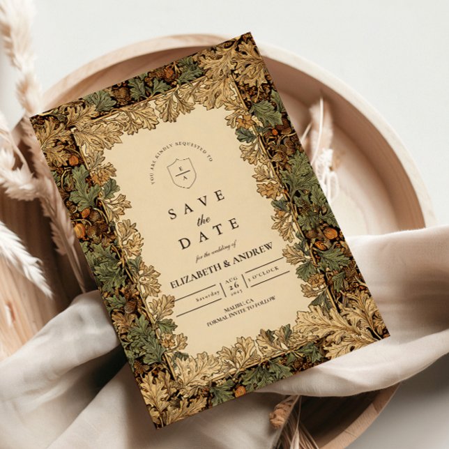 Elegant Woodland Botanical Wedding Save The Date (Creator Uploaded)