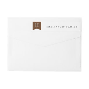 Elegant Wrap Around Return Address Label