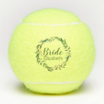 Elegant Wreath Bride Custom Wedding Party Gift Tennis Balls<br><div class="desc">This personalised gift is sure to be a hit. This design features a laurel wreath and custom typography. Add the name of the bride to complete the look.</div>