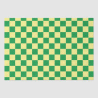 Elegant Yellow and Green Chequerboard
