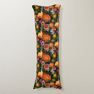 Elegant yellow citrus oranges fruits pattern body cushion