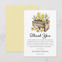 Elegant Yellow Daffodils Floral Crate Birthday