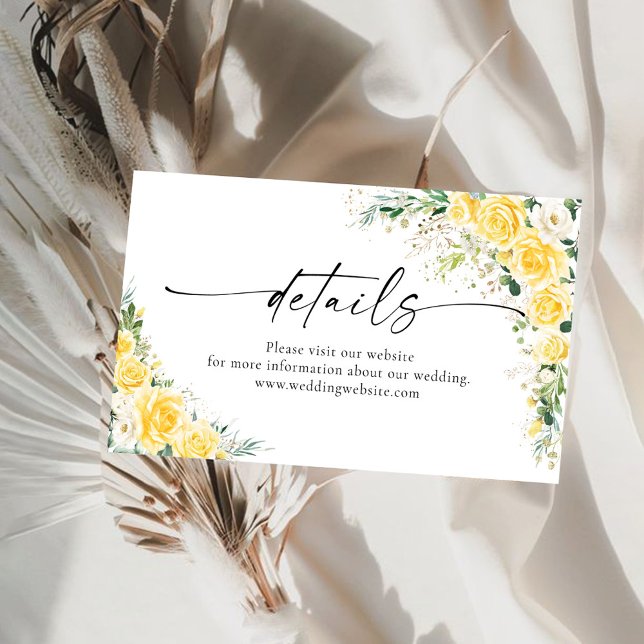 Elegant Yellow Details Enclosure Card (Creator Uploaded)