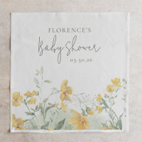 Elegant Yellow Floral Baby Shower