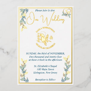Elegant Yellow Floral Wedding