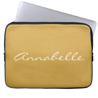 Elegant Yellow Handwritten Script Name Custom