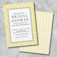 Elegant Yellow Lemon Citrus Bridal Shower