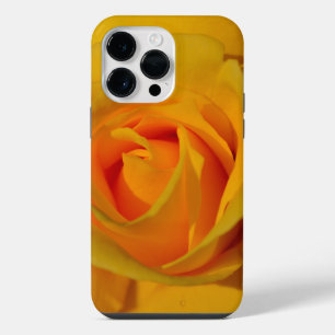 Elegant yellow orange floral photo yellow rose iPhone 14 pro max case