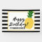 Elegant Yellow Pineapple Happy Birthday