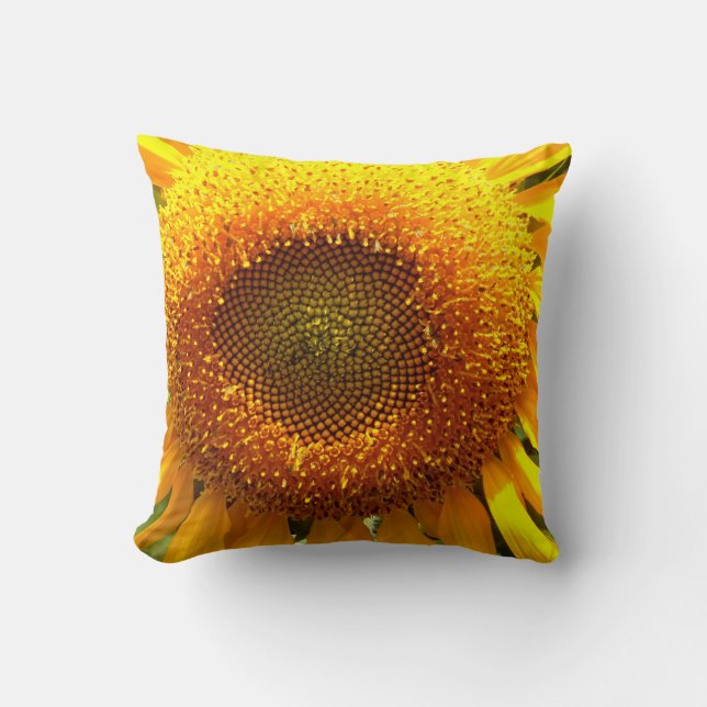 Elegant yellow sunflower   cushion (Front)