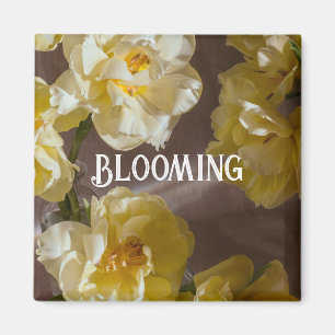 Elegant Yellow tulip Floral Art Magnet