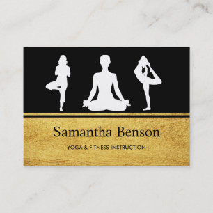 Elegant Yoga Instructor Business Card