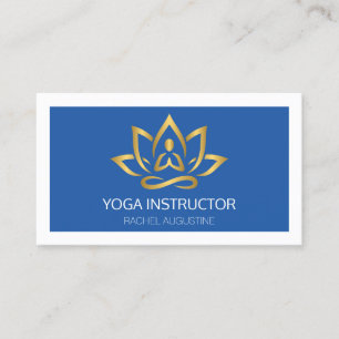 Elegant Yoga Studio Appointment Card