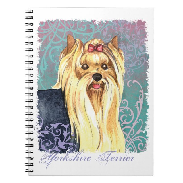 Elegant Yorkie Notebook (Front)