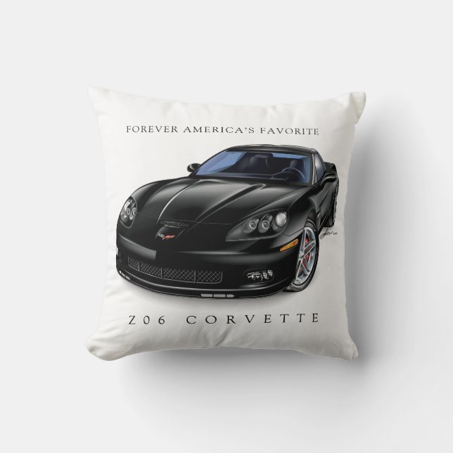ELEGANT Z-06 VETTE ILLUSTRATION CUSHION (Front)