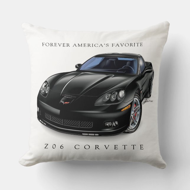 ELEGANT Z-06 VETTE ILLUSTRATION CUSHION (Front)