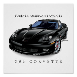 ELEGANT Z-06 VETTE ILLUSTRATION POSTER