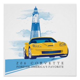 ELEGANT Z-06 VETTE ILLUSTRATION POSTER