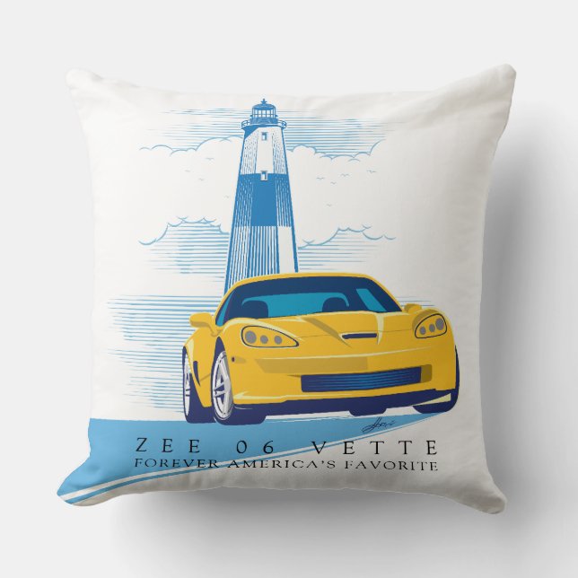 ELEGANT ZEE-06 AUTOMOBILE ILLUSTRATION CUSHION (Front)