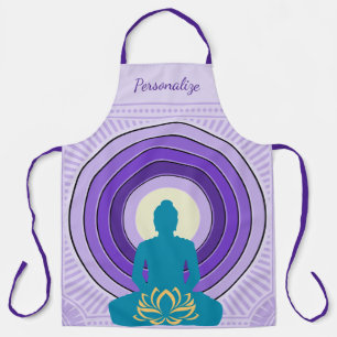 Elegant Zen Yoga Meditation Personalized Smock Apron