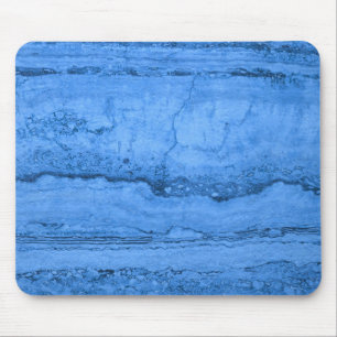 ElegantBlue Granite pattern blue marble  Mouse Pad