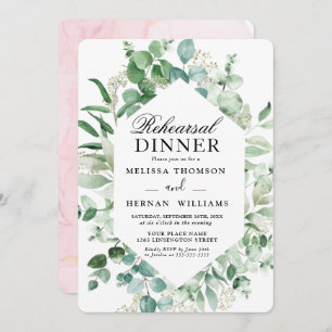 Elegante Autobús de Ensayos de Invitación de Cena Invitation