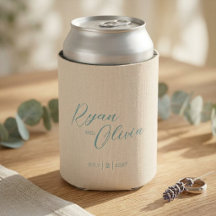 Elegante Customisable Beige Teal wedding