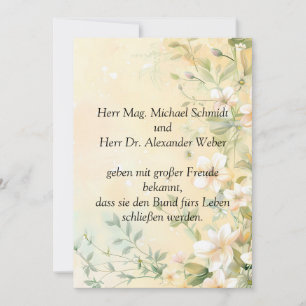 Elegante Hochzeit in Pastell Invitation