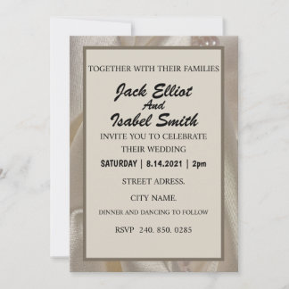 ÉLÉGANTE INVITATION DE MARIAGE