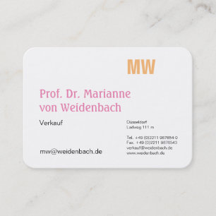 Elegante Karten Business Card