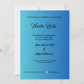 Elegante y Moderna Invitation
