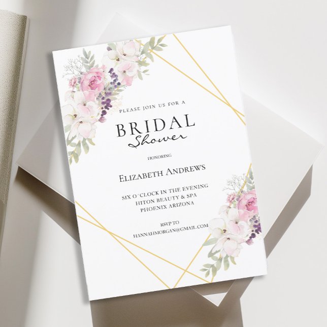 Elegantes Brautparty Boho Einladung Invitation (Creator Uploaded)