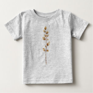 Elegantly Botanical Foliage Branch Baby T-Shirt