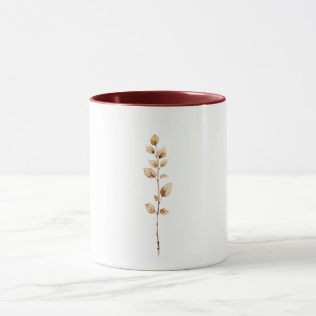 Elegantly Botanical Foliage Branch Mug (Center)