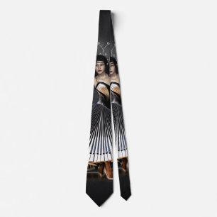 Elegantly dancing woman tie