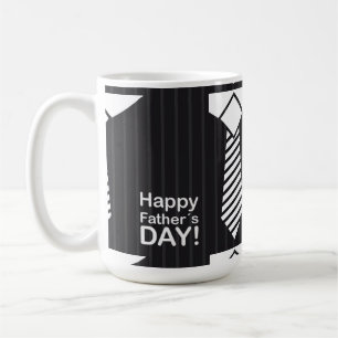 Elegantly Dressed Bringing Happy Fathers Day Wish Coffee Mug