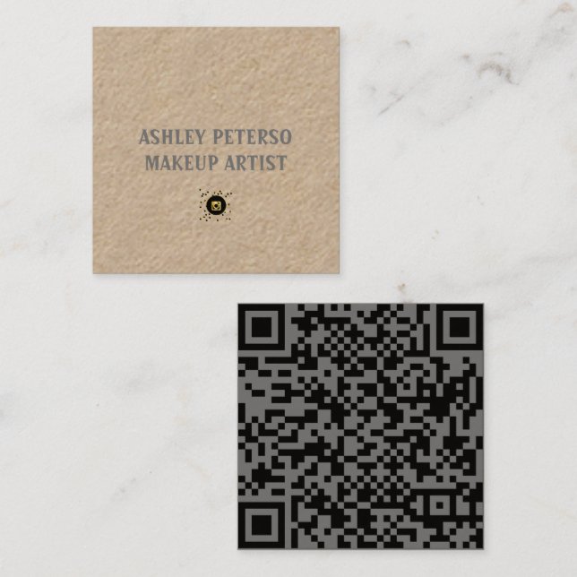 Elegantly simple modern square business card (Front/Back)