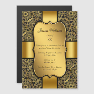 Elegantly Wrapped Birthday Magnetic Invitation