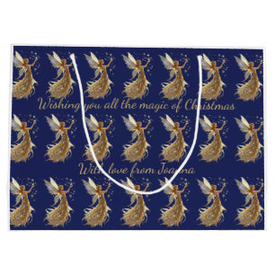Elegany Magical Christmas Fairy Large Gift Bag