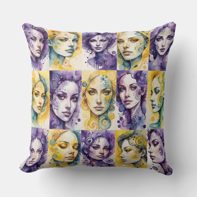 Eleganz 3 Throw Pillow (Front)