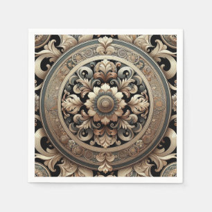 Eleganza Moderna Fancy Baroque Pattern Napkin