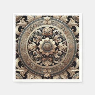 Eleganza Moderna Fancy Baroque Pattern Napkin