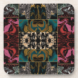 Elegent Abstract MARBLE Pattern Coaster