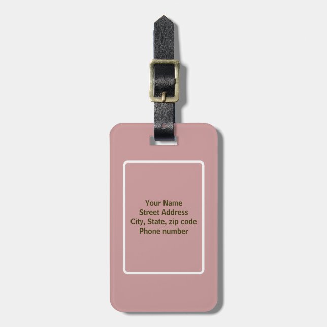 Elegent Fractal Luggage Tag (Front Vertical)