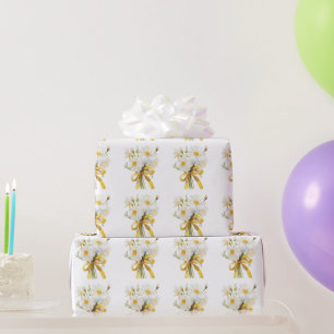 Elegent modren dazie flower wrapping paper