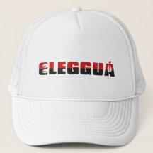 Eleggua Laroye trucker hat, all white