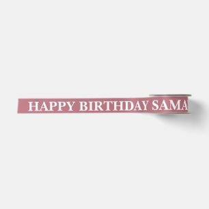 Elegnat Birthday Wish Ribbon Satin Ribbon
